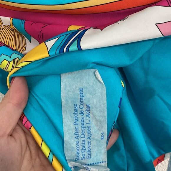 NWT-Trina Turk- FONTAINE BANDED TWIST BACK HIGH WAIST SWIM BOTTOM -Size 10 - Picture 12 of 12